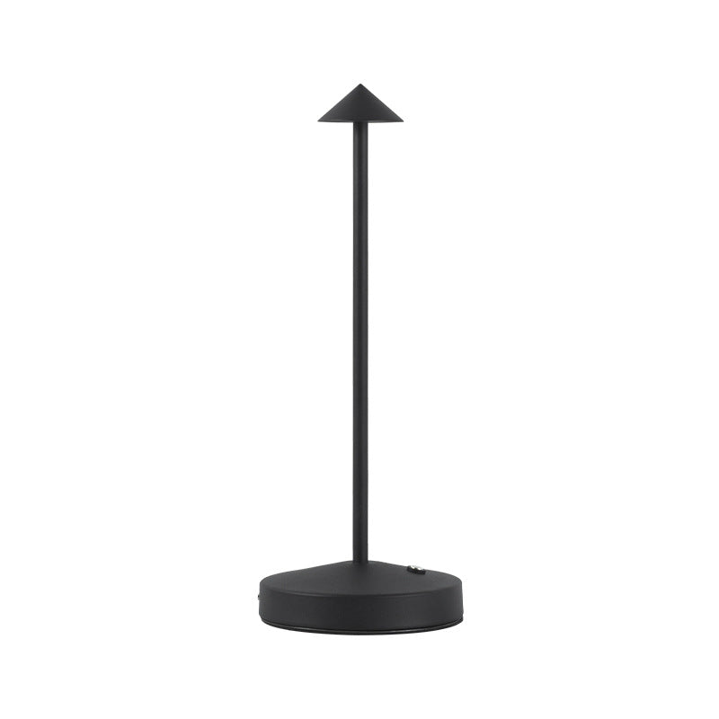 Avtoit | Modern Simplicity Triangle Cone Round Acrylic Cylinder Iron LED Table Lamp for the Living Room