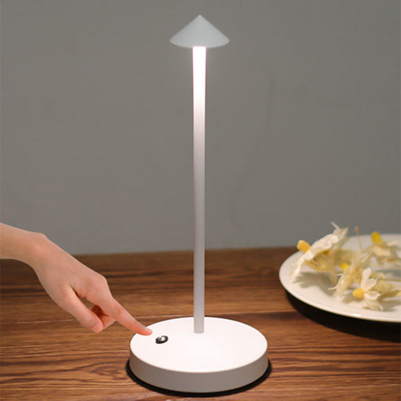 Avtoit | Modern Simplicity Triangle Cone Round Acrylic Cylinder Iron LED Table Lamp for the Living Room
