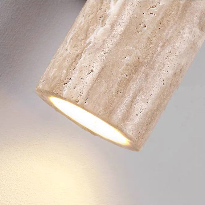 Avtoit | Nordivea Travertine Wall Light | Scandinavian Design | 2-Light | Wood & Travertine