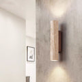 Avtoit | Nordivea Travertine Wall Light | Scandinavian Design | 2-Light | Wood & Travertine