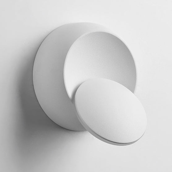Avtoit | Contemporary Nordic Iron Round Eclipse Rotatable LED Wall Light for Nightstand