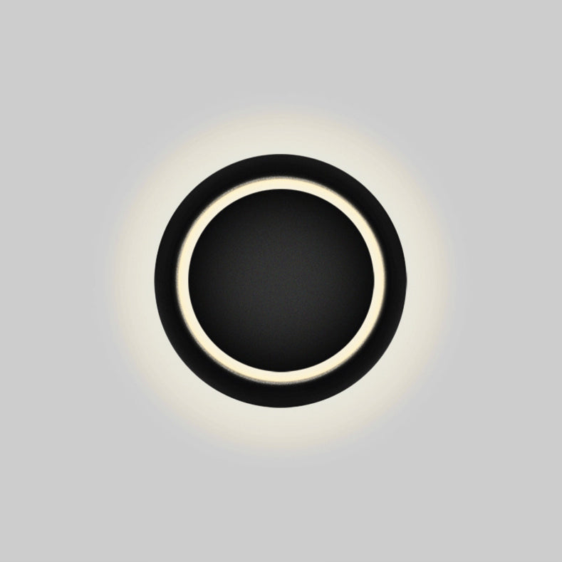 Avtoit | Contemporary Nordic Iron Round Eclipse Rotatable LED Wall Light for Nightstand