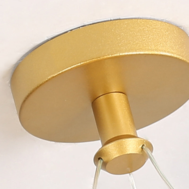 Avtoit | Contemporary Nordic Round Metal Silica LED Semi-Flush Mount Ceiling Light for Corridor