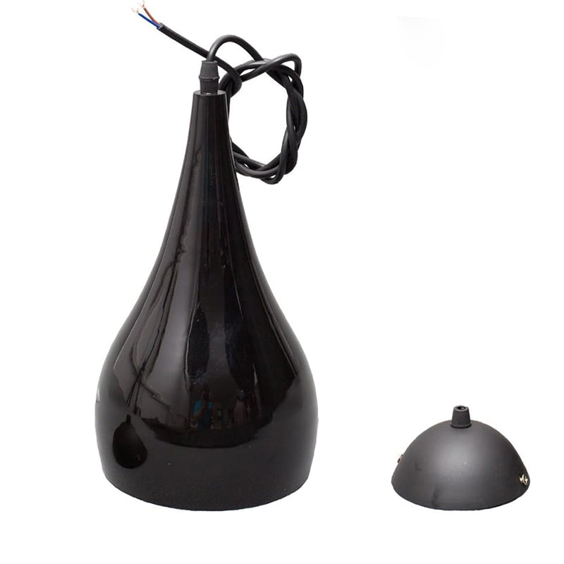 Avtoit | Nordic Iron Wood Aluminum Pumpkin Water Drop 1-Light Pendant Light for Dining Room