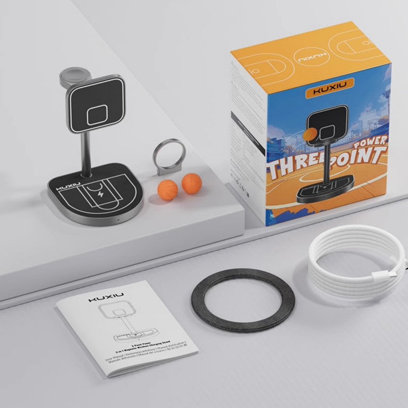 Avtoit | 3-in-1 Basketball-Style Magnetic Wireless Charger