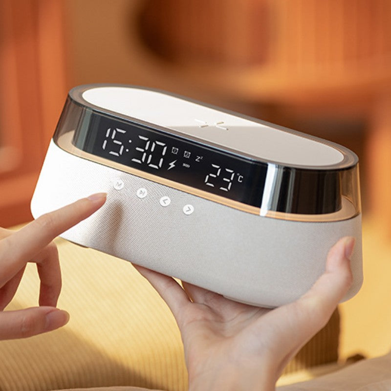 Avtoit | Night Light Wireless Charging Alarm Clock Retro Bluetooth Speaker