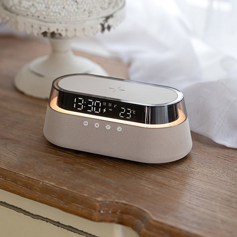 Avtoit | Night Light Wireless Charging Alarm Clock Retro Bluetooth Speaker