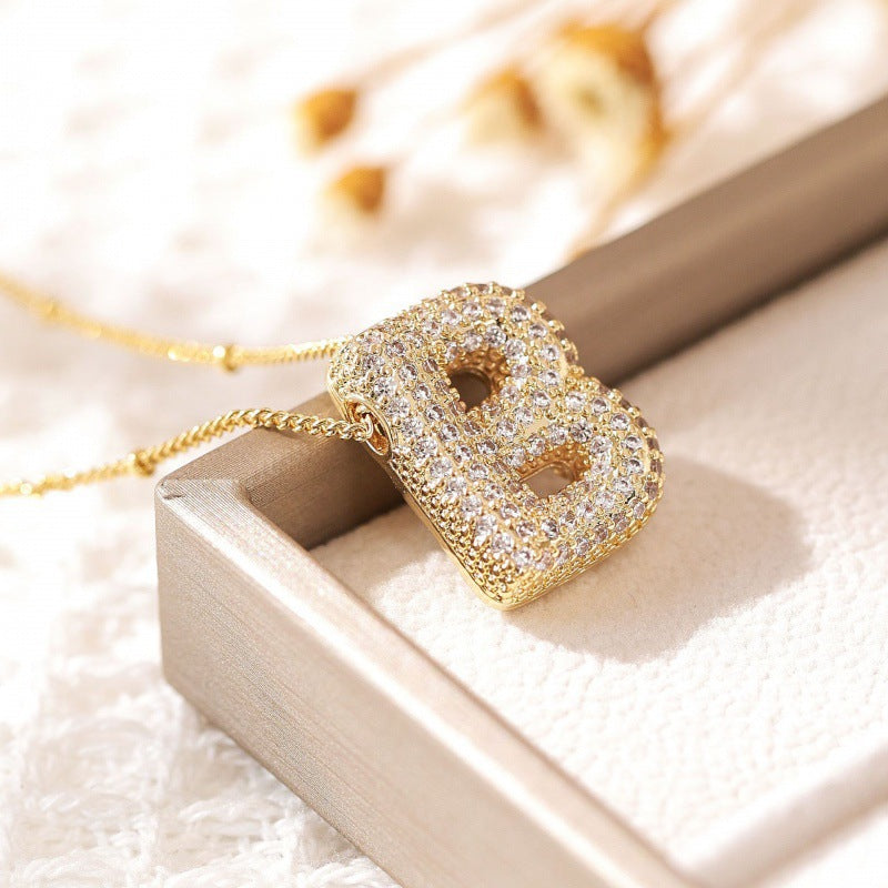 Avtoit | Alphabet-Diamond-Pendant-Necklace