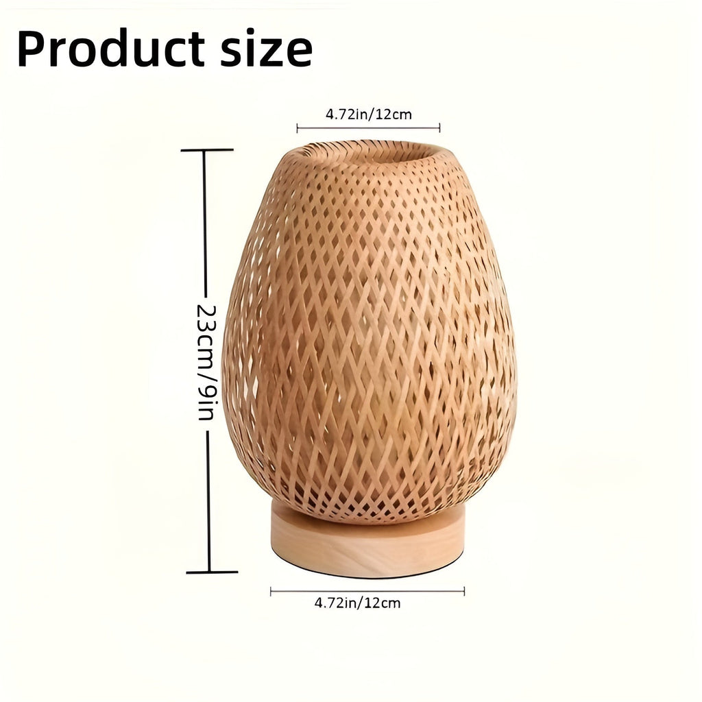 Avtoit | Bamboo Table Lamp with USB Power Supply – Sustainable and Energy-Saving Design