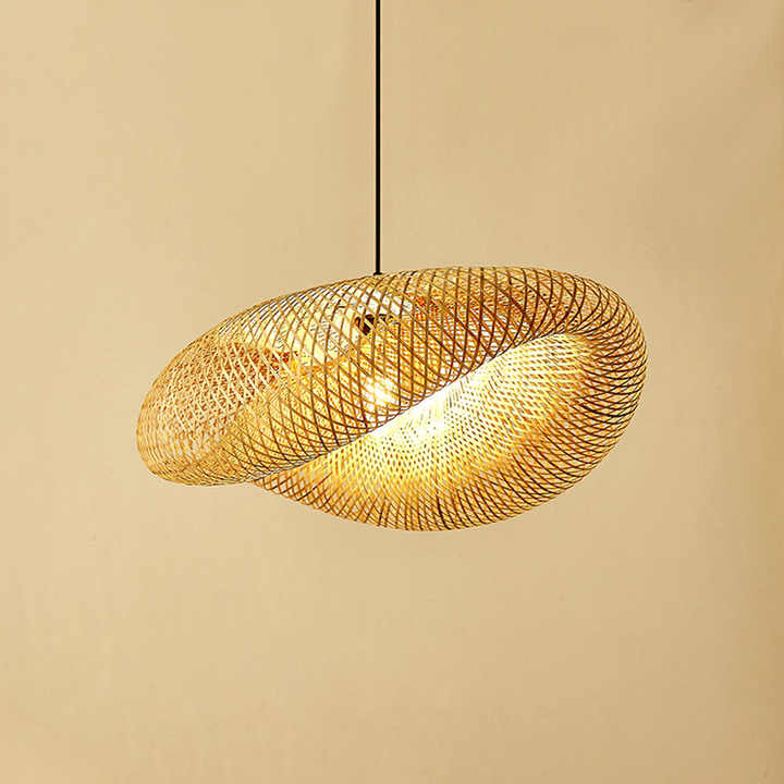 Avtoit | Bamboo Pendant Light | Handmade Hanging Lamp for Dining Room