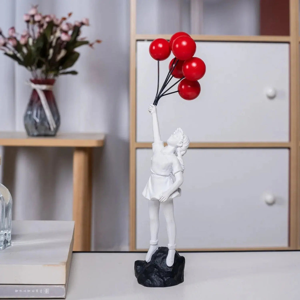 Avtoit | Banksy flying Balloon Girl Statue