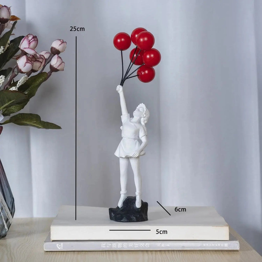 Avtoit | Banksy flying Balloon Girl Statue