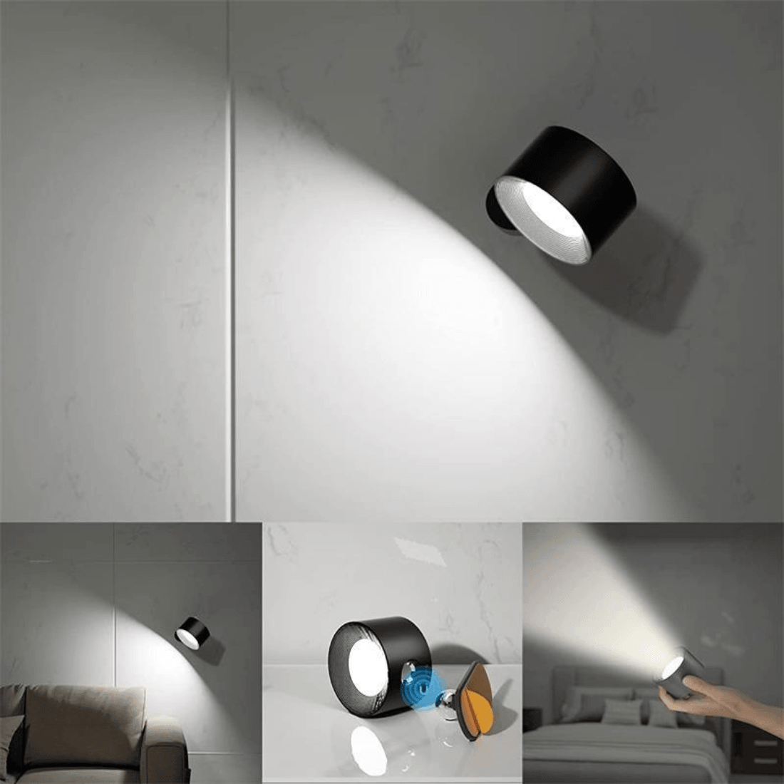 Avtoit | 360° wireless rechargeable wall light | Versatile LED lighting solution