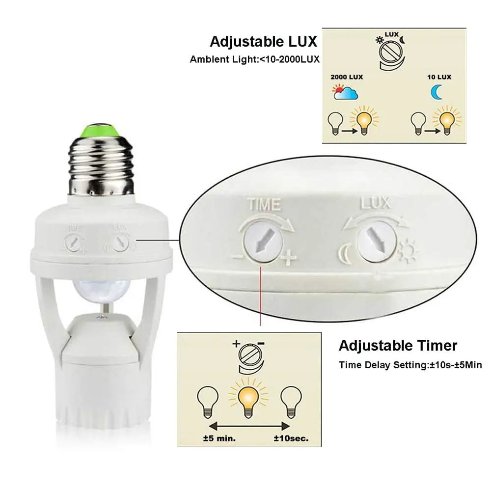 Avtoit | Motion-controlled E27 lamp socket with IR sensor