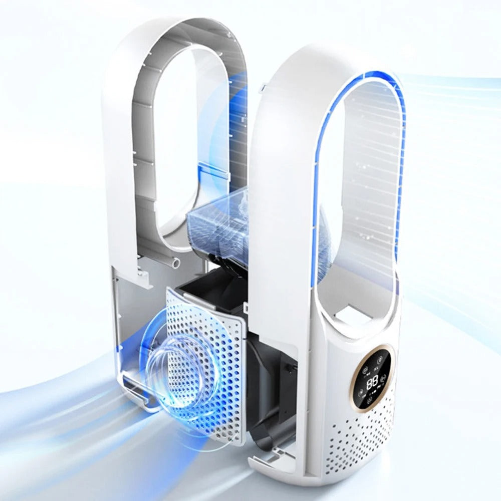 Avtoit | Bladeless Portable Fan | Ultra-Quiet, Ergonomic Design & Ideal for Home and Office Use