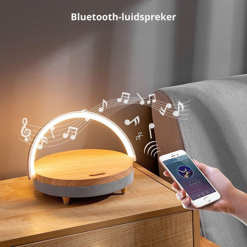 Avtoit | 3-in-1 LED Lamp, Bluetooth Speaker & Wireless Charger | Smart Desk Light