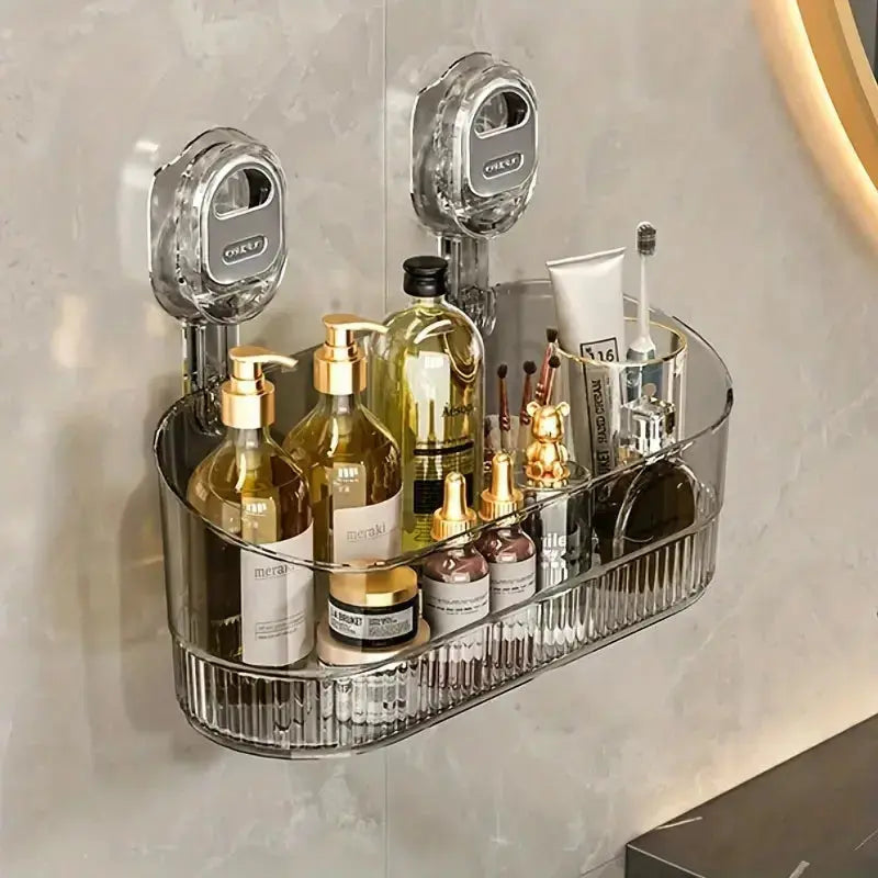 Avtoit | Drill-free suction cup bathroom storage box
