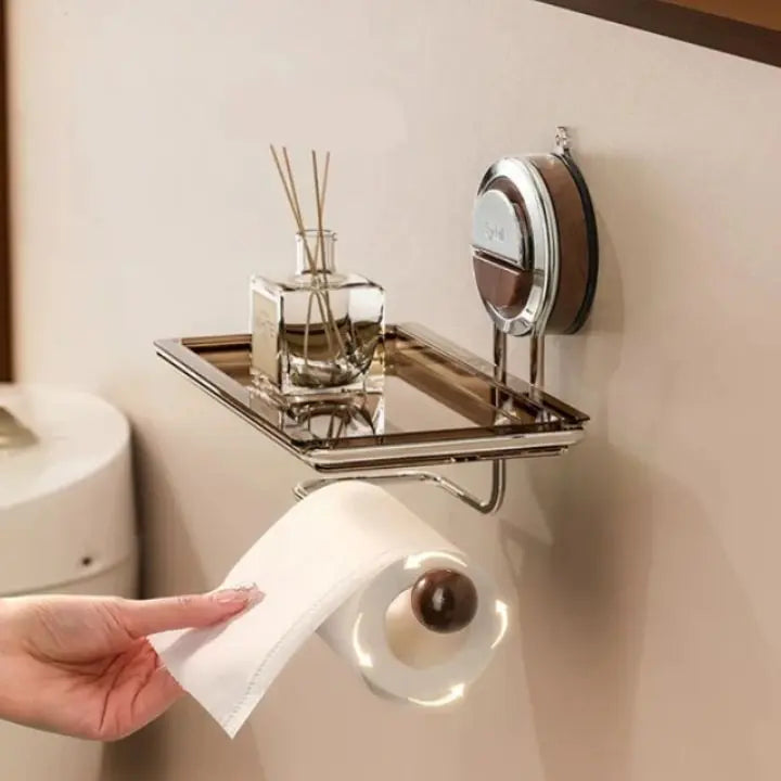 Avtoit | Drill-free toilet paper holder made of stainless steel