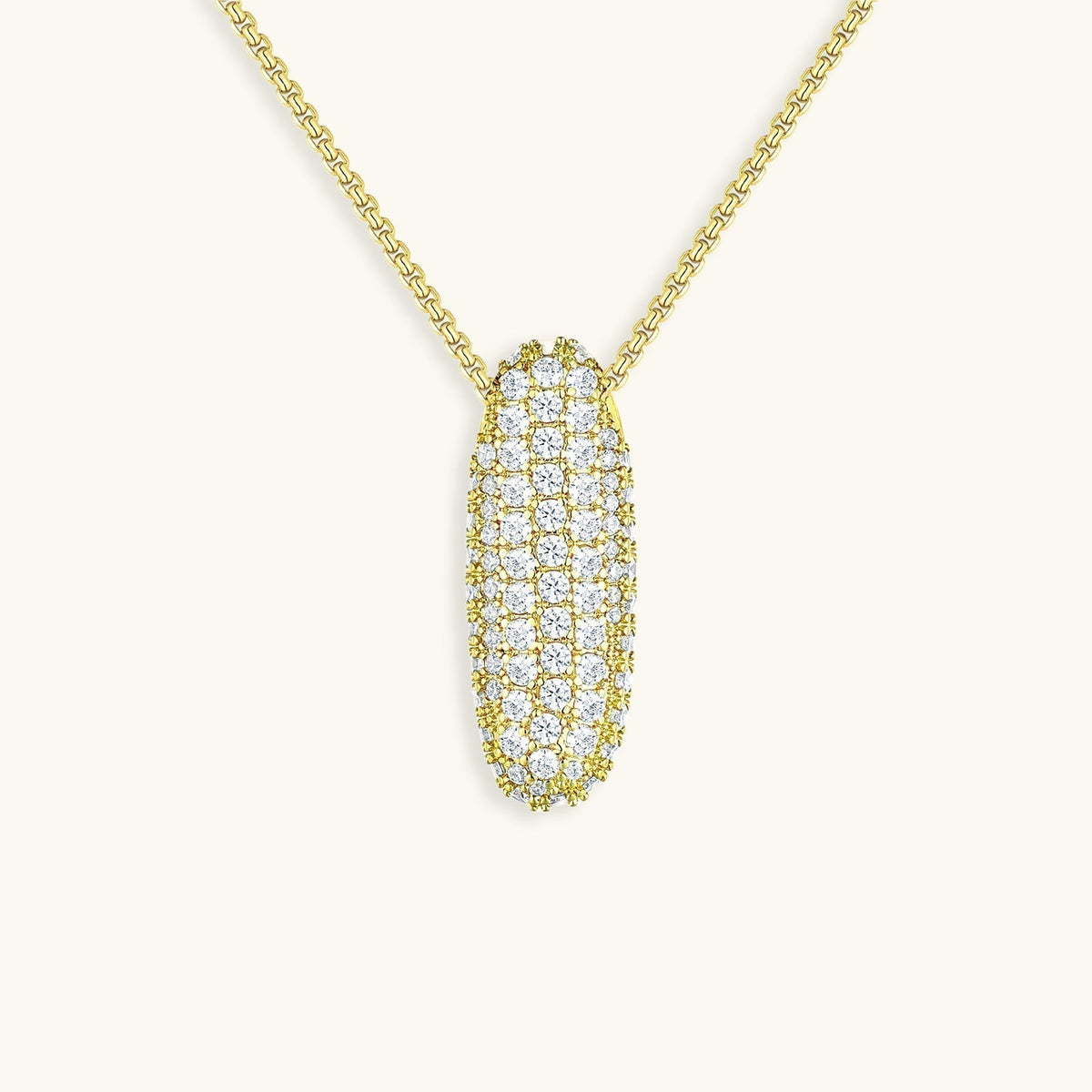 Avtoit | Bubble Initial-Diamond-Necklace