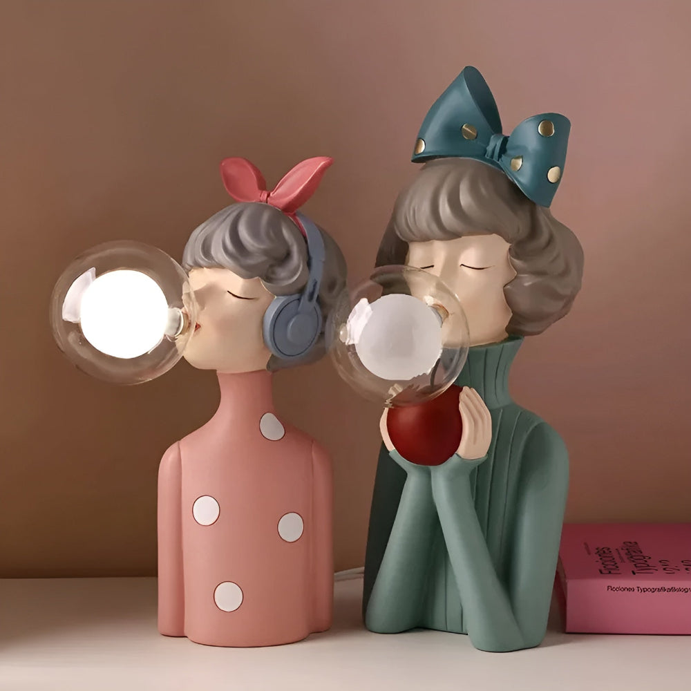 Avtoit | BubbleFairies Table Lamp – Enchanting Quartet Cartoon Girl Figurine Light