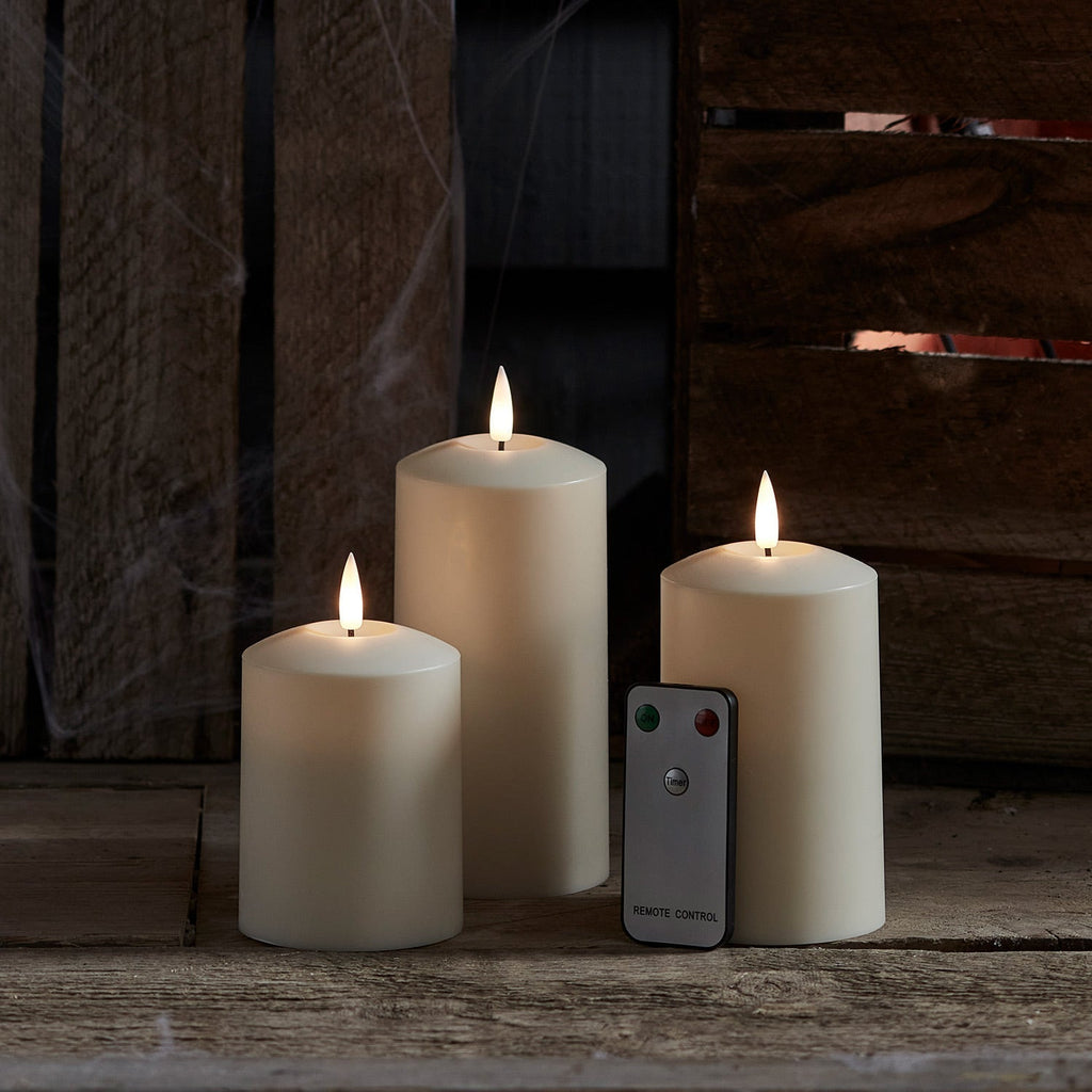 Avtoit | TruGlow LED Outdoor Candle Trio with Remote Control