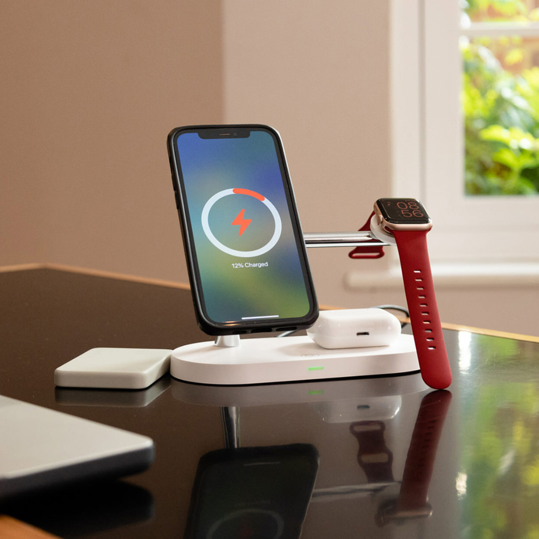 Avtoit | 4-in-1 Wireless Charging Station - Magnetic Qi Charger for Phone, Watch & Earbuds