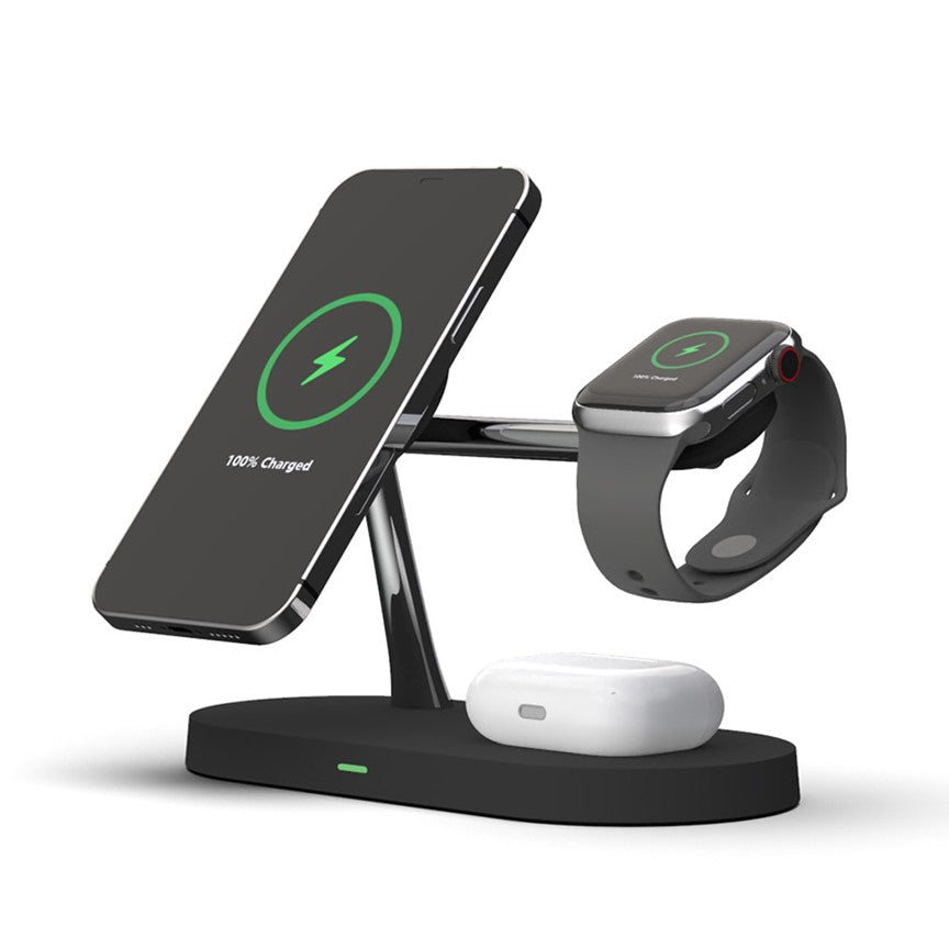 Avtoit | 4-in-1 Wireless Charging Station - Magnetic Qi Charger for Phone, Watch & Earbuds