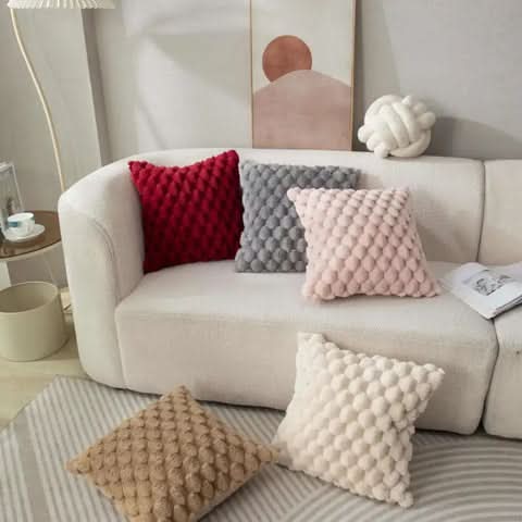Avtoit | Cushion cover made of cotton blend with fluffy 3D feel