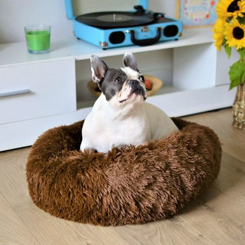 Avtoit | Anti-Stress Dog Bed with Soft Faux Fur & Supportive Padding