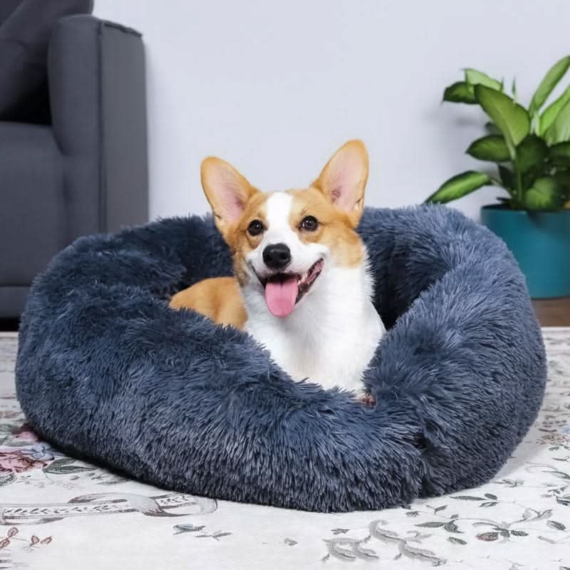 Avtoit | Anti-Stress Dog Bed with Soft Faux Fur & Supportive Padding