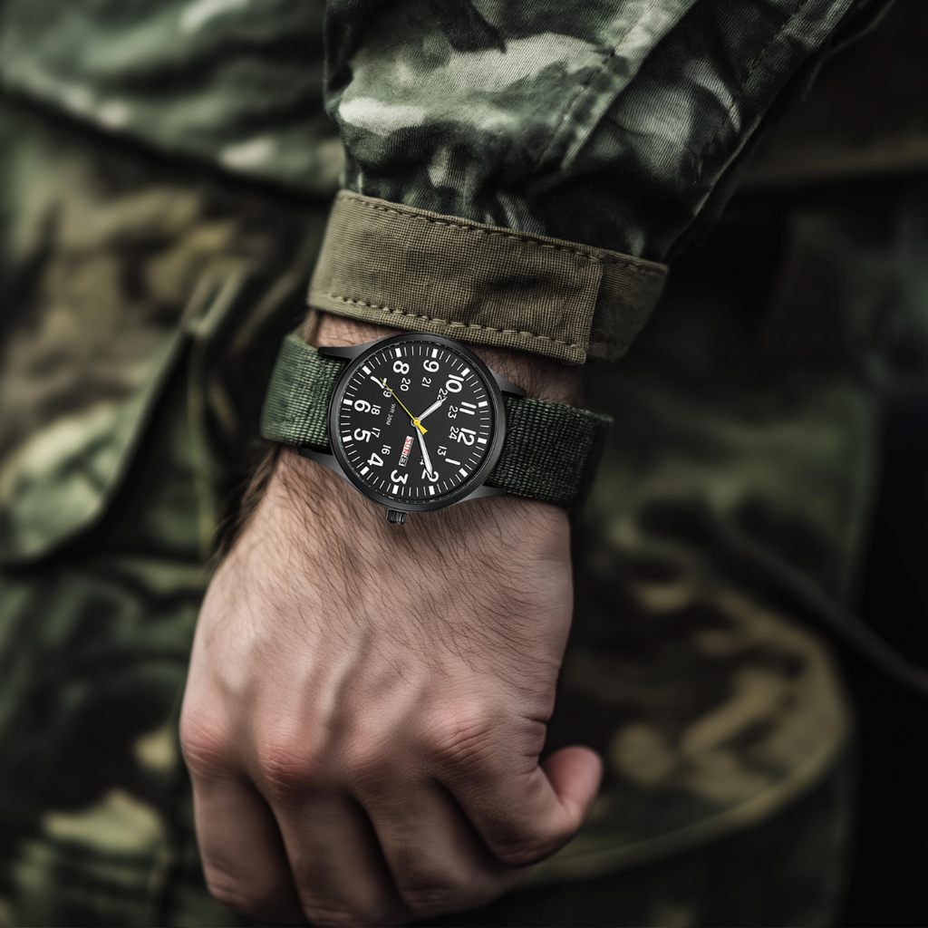 Avtoit | Men’s Rugged Outdoor Watch – Waterproof Military-Style Stainless Steel Timepiece
