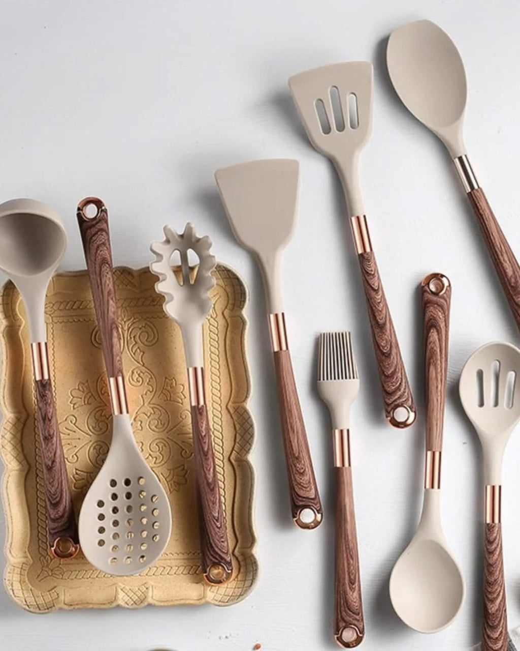 Avtoit | Robust Kitchen Utensils Set with Heat Resistant Silicone Heads