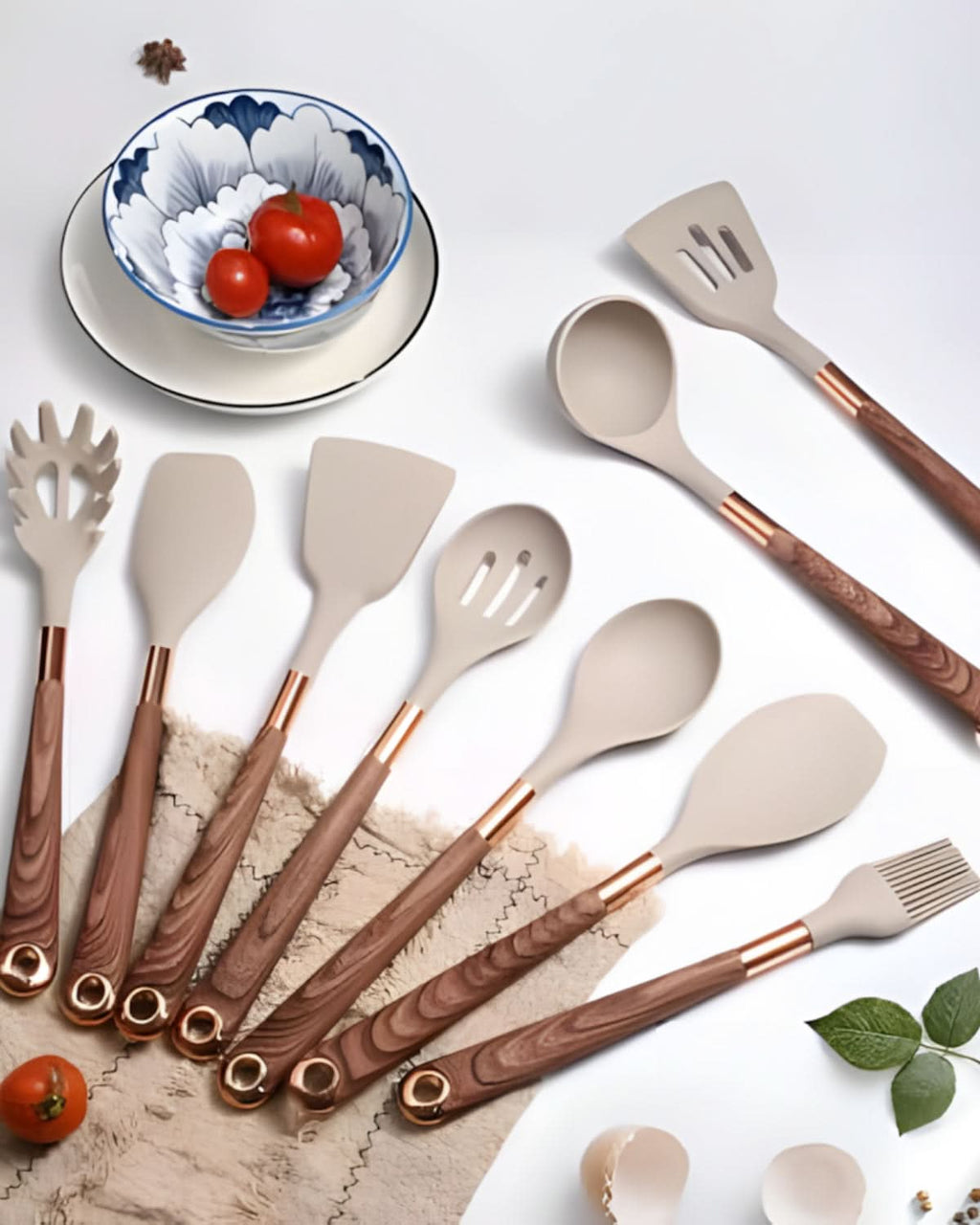 Avtoit | Robust Kitchen Utensils Set with Heat Resistant Silicone Heads