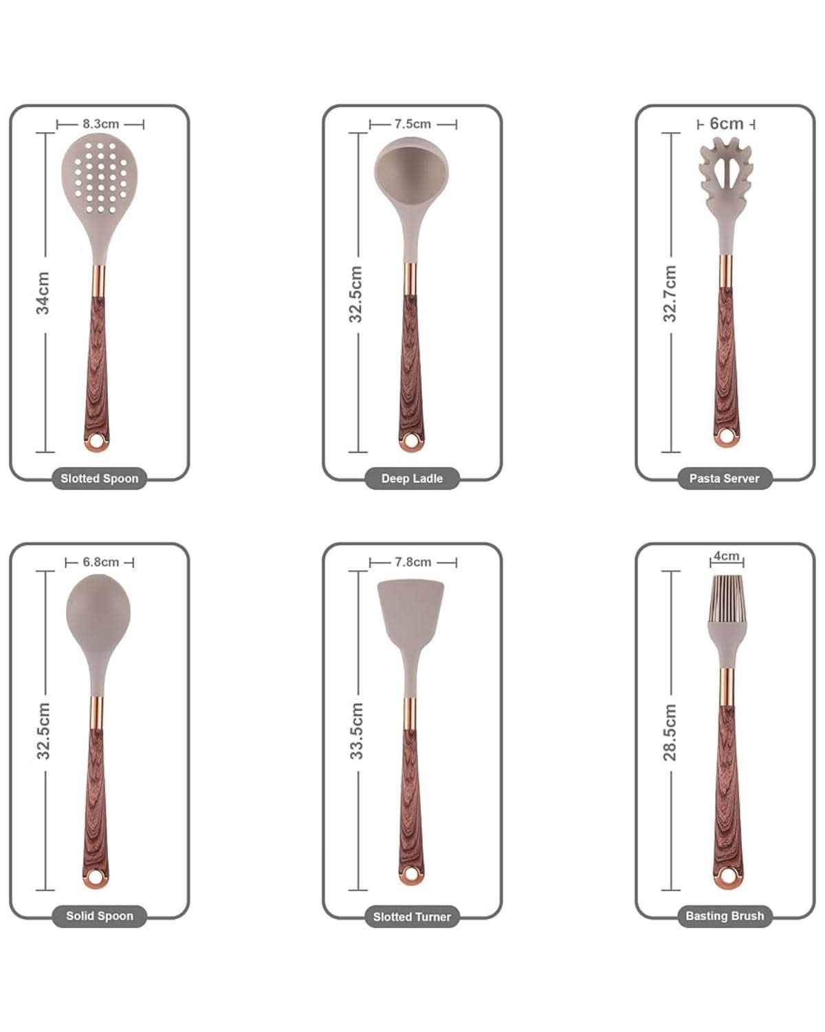 Avtoit | Robust Kitchen Utensils Set with Heat Resistant Silicone Heads