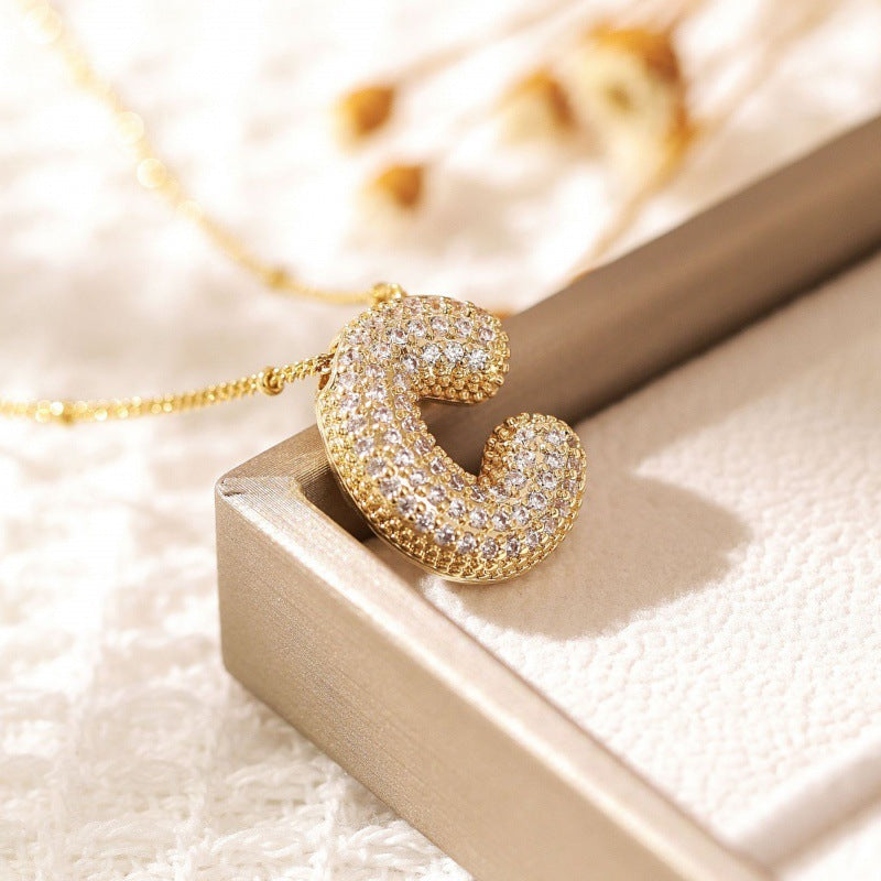 Avtoit | Alphabet-Diamond-Pendant-Necklace