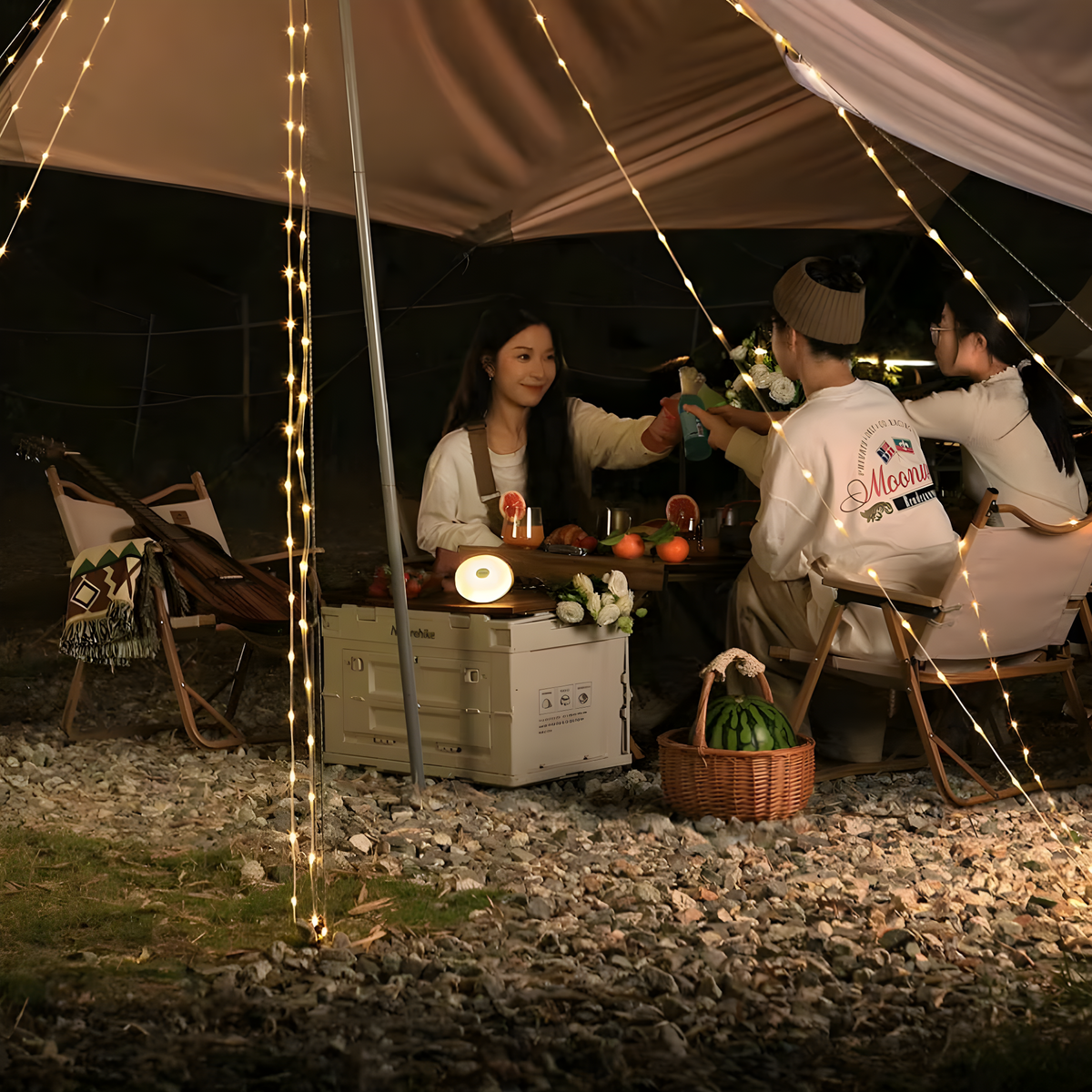 Avtoit | CampBeam LED Outdoor String Lights – Rechargeable Waterproof Lights with Magnetic Hooks & 5 Lighting Modes