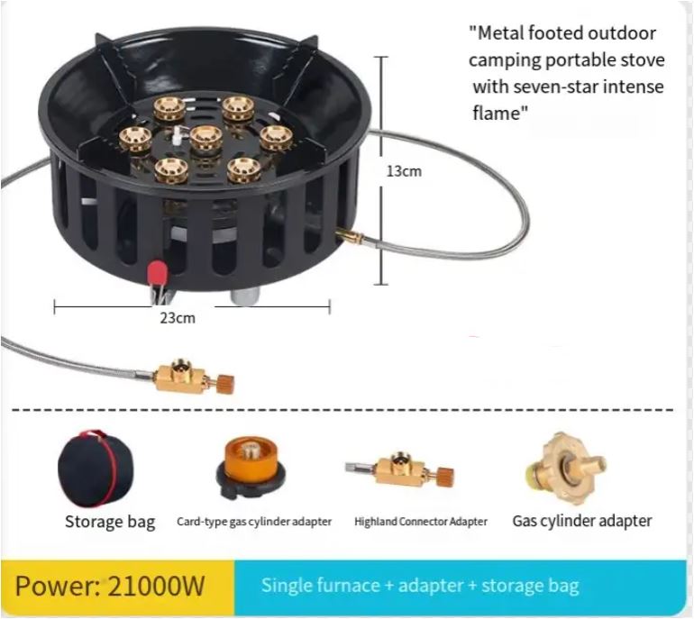 Avtoit | 7-Core Portable Camping Gas Stove with Electronic Ignition – Kael