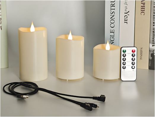 Avtoit | 3 Piece Set TruGlow Solar Candles