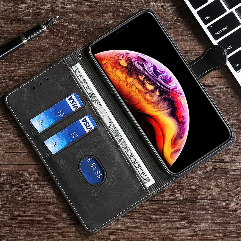 Avtoit | Wallet Magnetic Flip Leather Case for iPhone