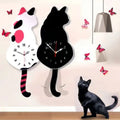 Avtoit | Charming Cat Wall Clock with Swinging Tail