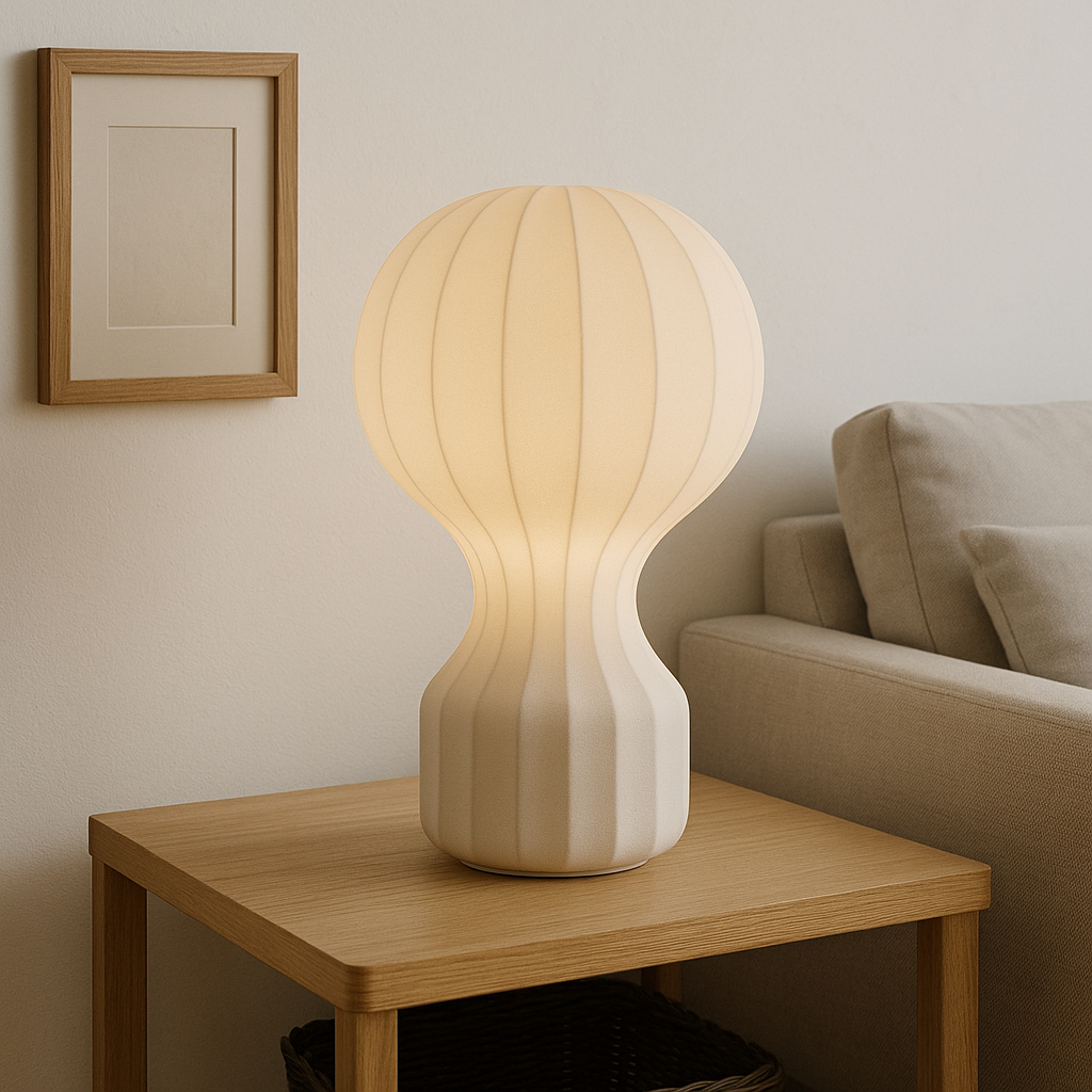 Avtoit | Silka | Wabi Sabi Silk Table Lamp – Warm LED Light