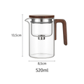 Avtoit | Clarity Glass Teapot with Built-in Infuser – Heat-Resistant Tea Brewer for Loose Leaf Teas