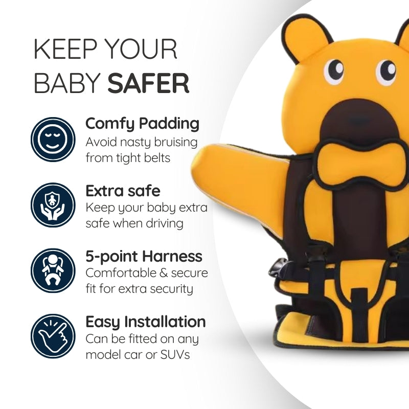 Avtoit | Child Car Protection Cushion Seat Bear