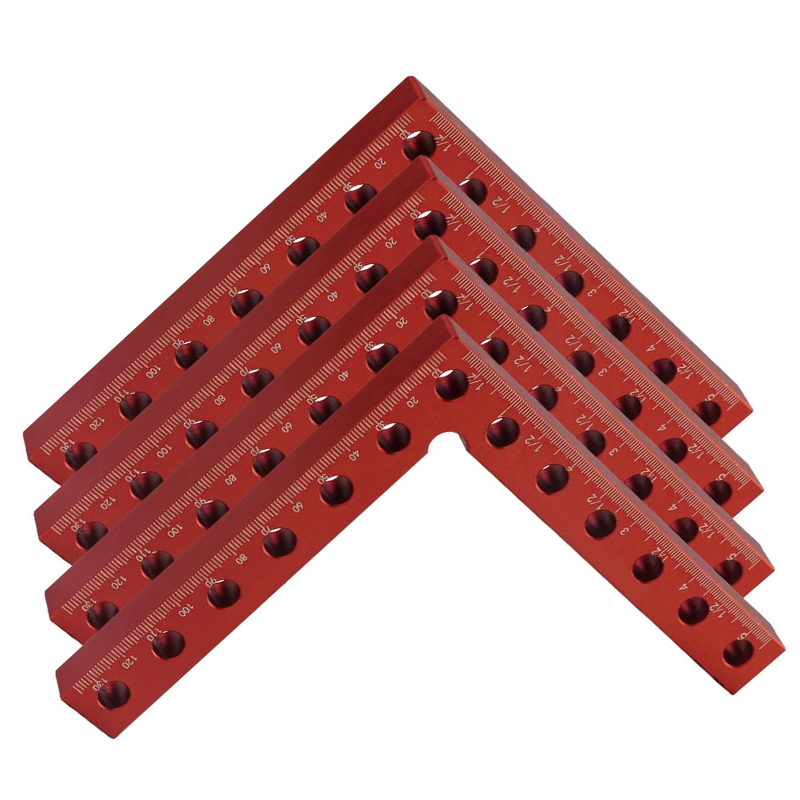 Avtoit | 4 Pack 90 Degree Positioning Squares, 5.5" x 5.5"  Positioning Squares Right Angle Clamps for Picture Frames, Boxes, Cabinets or Drawers