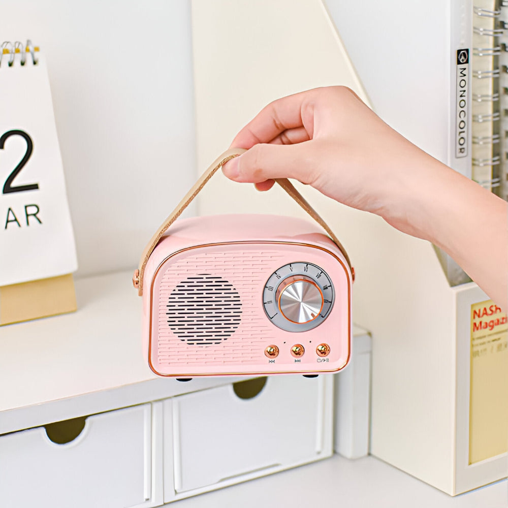 Avtoit | Classic Retro Bluetooth Speaker – Stylish Wireless Sound System with Vintage Radio Design