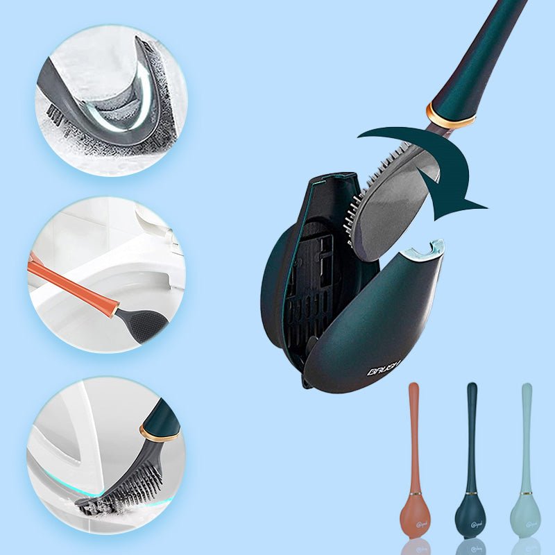 Avtoit | CleanSweep | Silicone Toilet Brush with Wall Holder