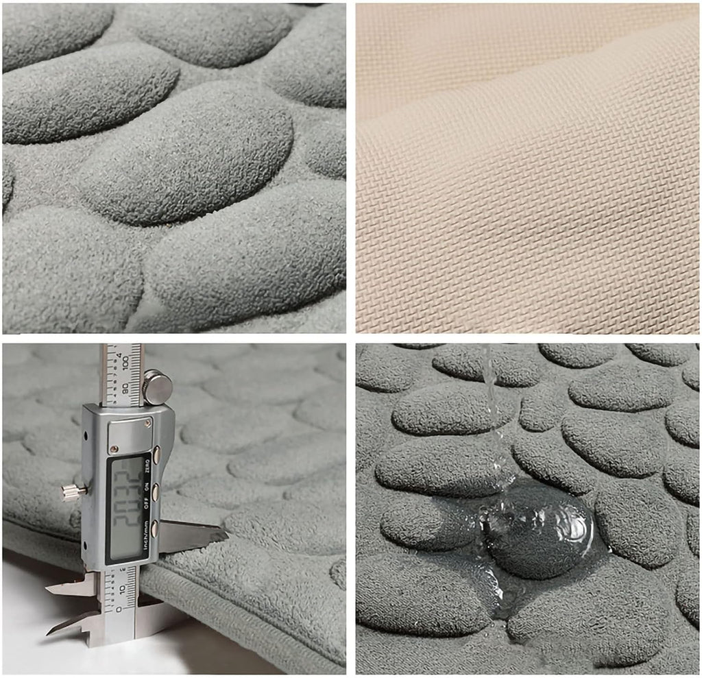Avtoit | CobbleMat | Anti-slip PVC Bath Mat with Pebble Stone Design