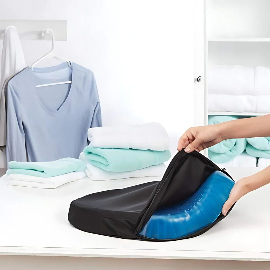 Avtoit | Orthopedic Gel Seat Cushion | Pressure Relief, Tailbone Support & Lower Back Comfort for Office Chair, Car & Wheelchair Use