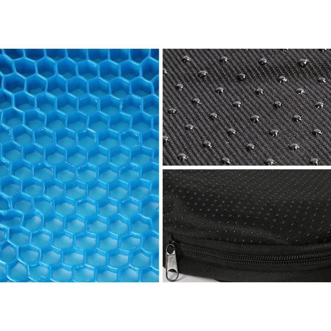 Avtoit | Orthopedic Gel Seat Cushion | Pressure Relief, Tailbone Pain & Lower Back Support for Office Chair, Car & Wheelchair Use