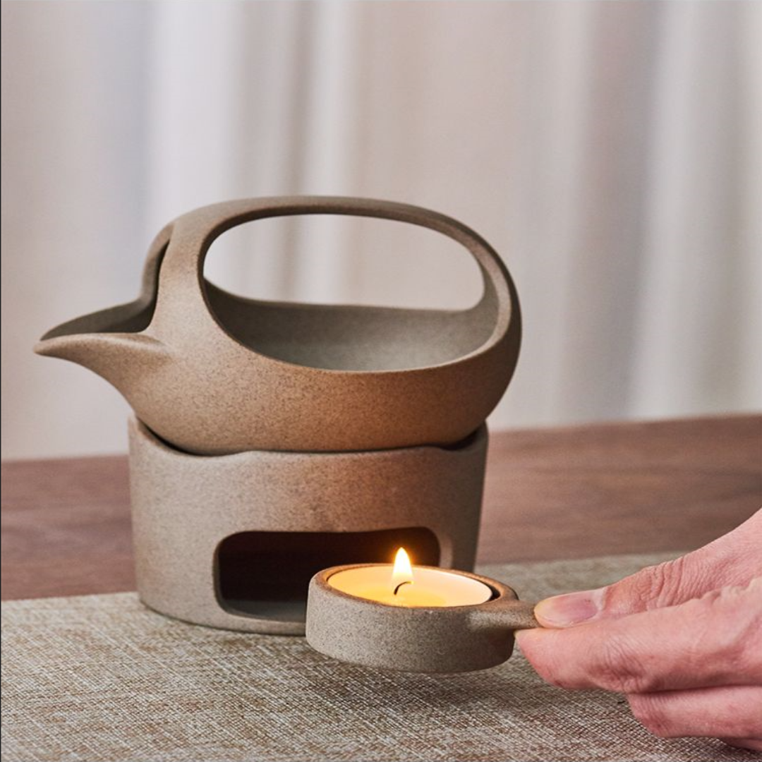 Avtoit | Japanese Style Simple Candle Tea Warmer Pot